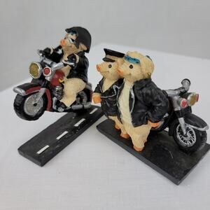Harley Davidson Mini Metal Toolbox Resin Hog Figurines Bikes Leathers 3 inch